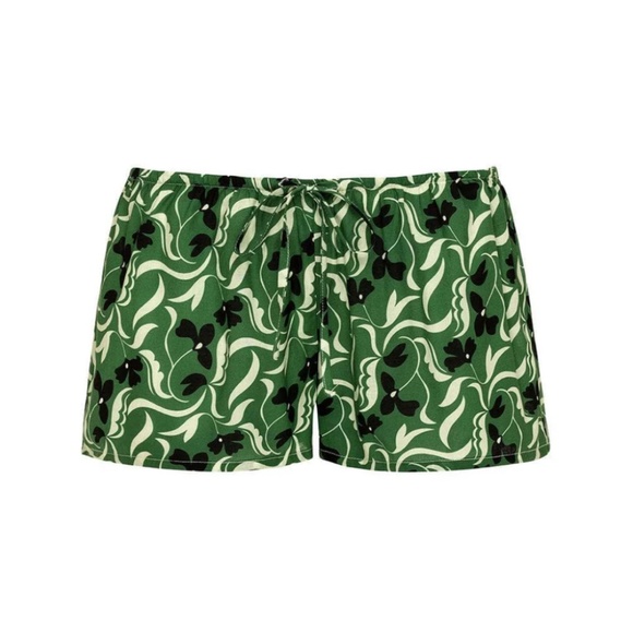 NWT MONTCE VERONICA FLORAL LOW-RISE DRAWSTRING SHORT - Picture 1 of 3